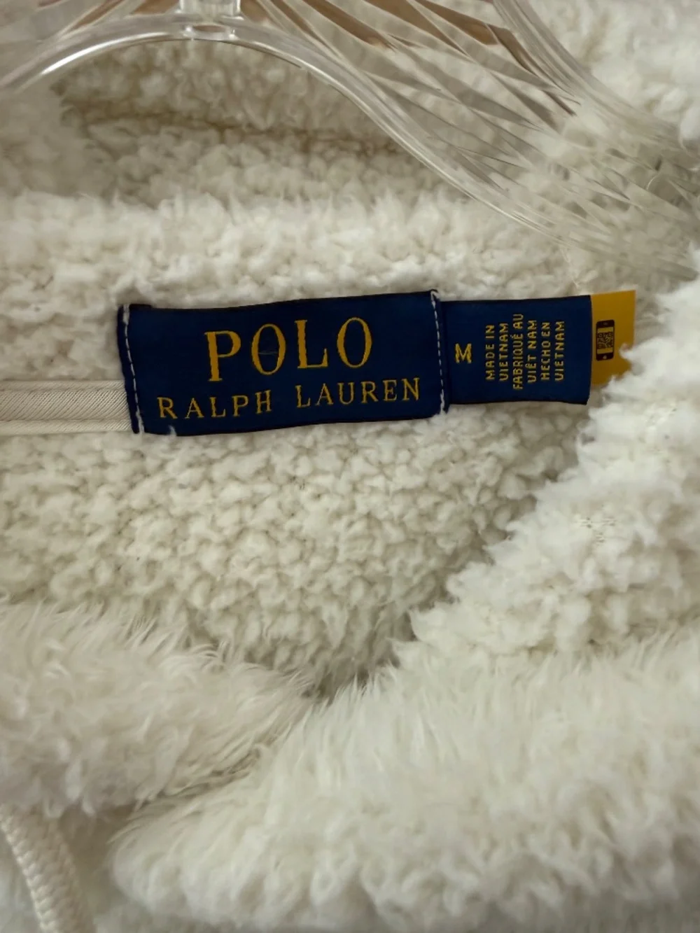 Ralph Lauren Polo High Pile Fleece Hoodie - Size M
